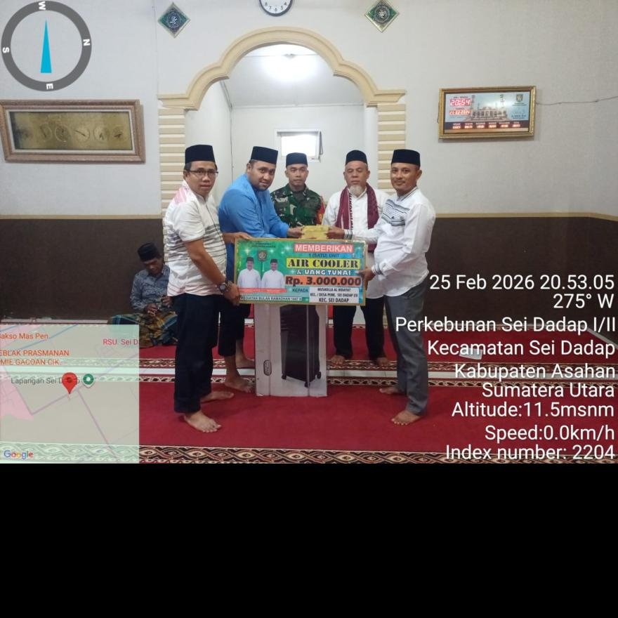Tim Safari Ramadhan Pemkab Asahan Kunjungi Musholla Al-Hidayah Sei Dadap